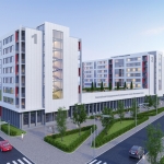 Архитектурный проект студенческого общежития, тип 5, вместимость 734 человека Архитектурный проект студенческого общежития, тип 5, вместимость 734 человека